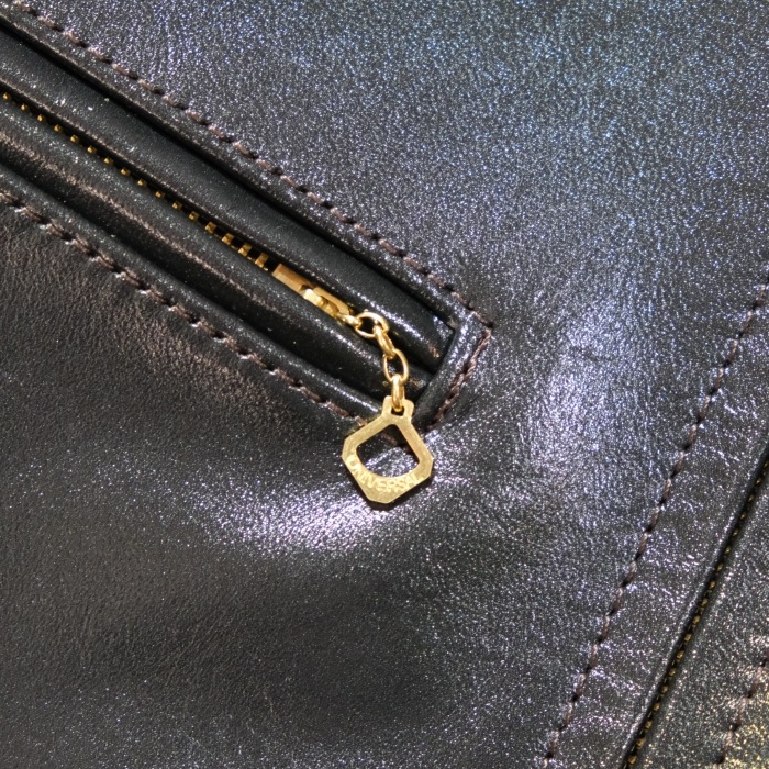Y'2 LEATHER �磻�ġ��쥶����PR-64�ۡ�VINTAGE HORSE  LIGHT SINGLE BREASTED JKT��BLACK(TEA-CORE)��ۥӥ�ơ����ۡ����饤�� ���󥰥�饤���������㥱�å�