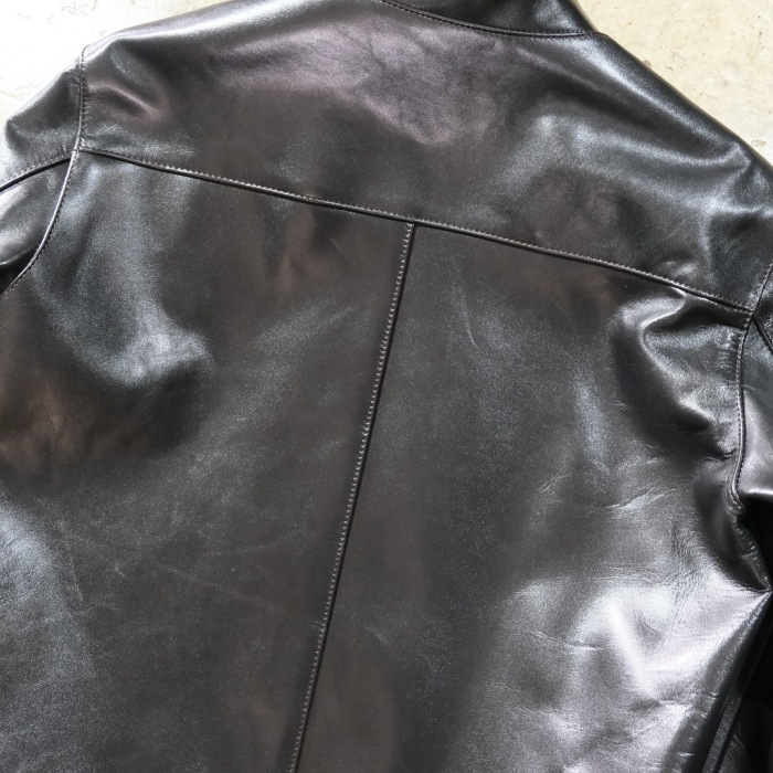 Y'2 LEATHER �磻�ġ��쥶����PR-64�ۡ�VINTAGE HORSE  LIGHT SINGLE BREASTED JKT��BLACK(TEA-CORE)��ۥӥ�ơ����ۡ����饤�� ���󥰥�饤���������㥱�å�