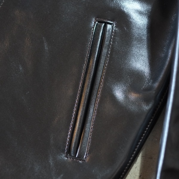 Y'2 LEATHER 磻ġ쥶PR-64ۡVINTAGE HORSE  LIGHT SINGLE RIDER'S JKTBLACKۥӥơۡ饤 󥰥饤㥱å
