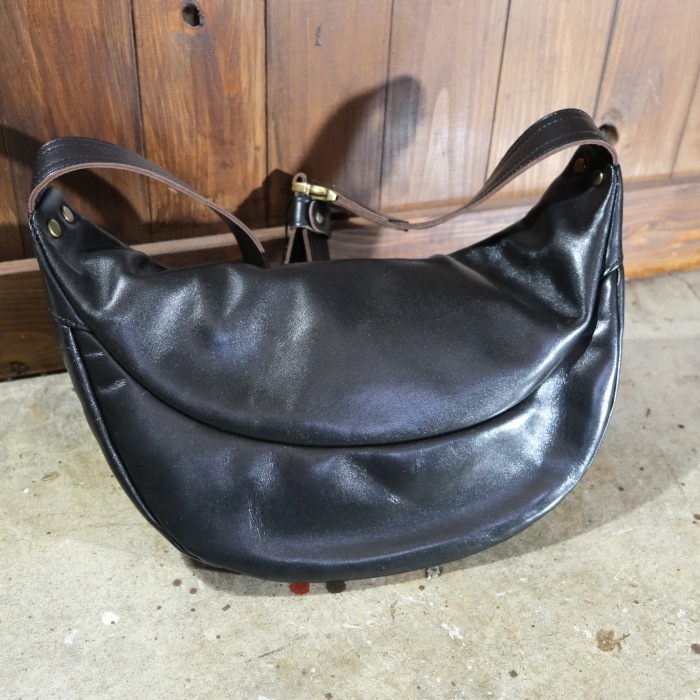 Y'2 LEATHER �磻�ġ��쥶�� ��BG-09�ۡ�HORSE HIDE WAIST BAG�ۢ�BLACK��ۡ����ϥ��ɥ������ȥХå� �ϳ� ������