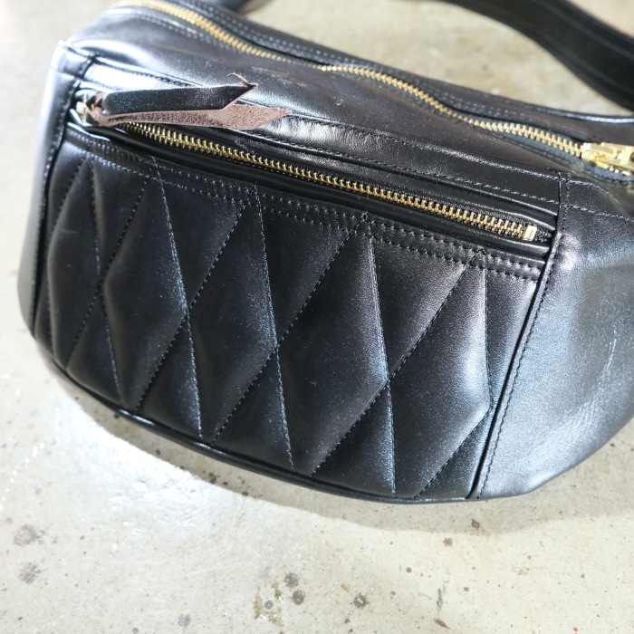 Y'2 LEATHER �磻�ġ��쥶�� ��BG-09�ۡ�HORSE HIDE WAIST BAG�ۢ�BLACK��ۡ����ϥ��ɥ������ȥХå� �ϳ� ������