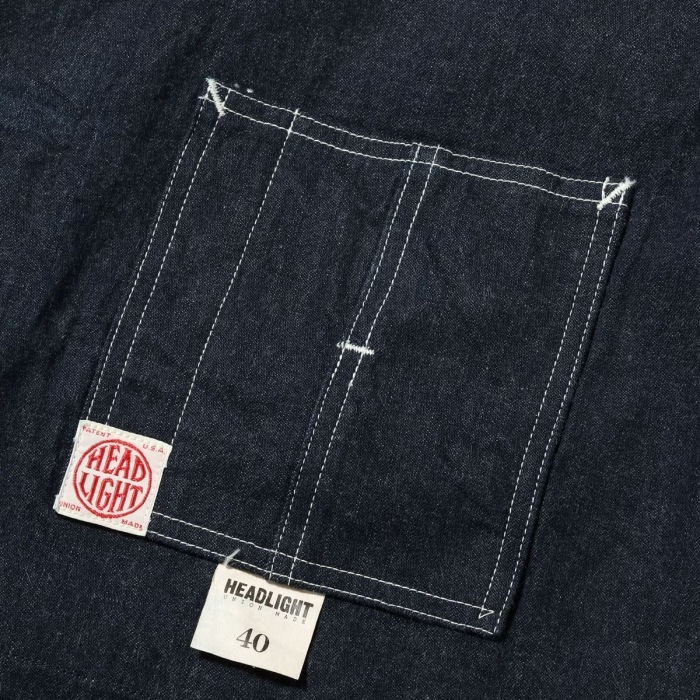 HEADLIGHT  إåɥ饤ȡHD15711ۡHEADLIGHT 11oz. BLUE DENIM WORK COATۥ֥롼ǥ˥ С  COTTON100%