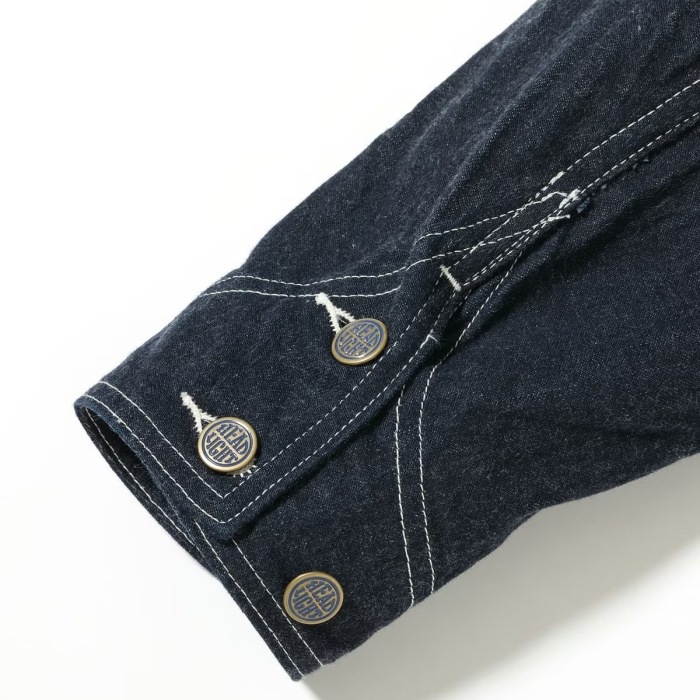 HEADLIGHT  إåɥ饤ȡHD15711ۡHEADLIGHT 11oz. BLUE DENIM WORK COATۥ֥롼ǥ˥ С  COTTON100%