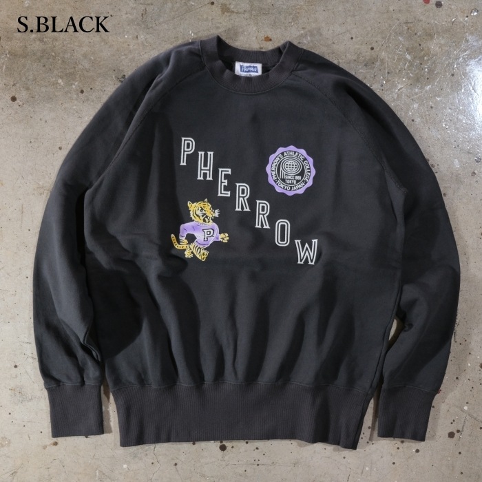 Pherrow`s �ե���������25W-PRS1��SWEAT SHIRTS �������åȥ���� �ե��å����ץ��� �ȥ졼�ʡ� COTTON100%