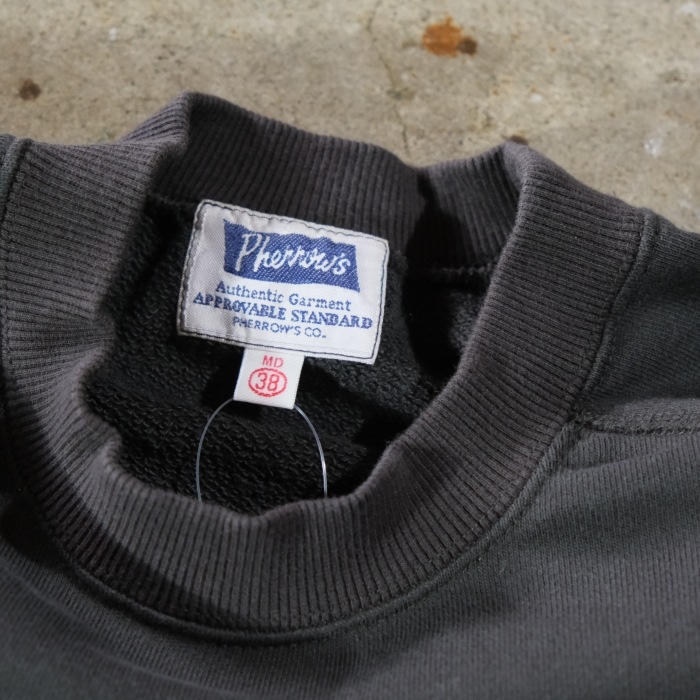 Pherrow`s �ե���������25W-PRS1��SWEAT SHIRTS �������åȥ���� �ե��å����ץ��� �ȥ졼�ʡ� COTTON100%