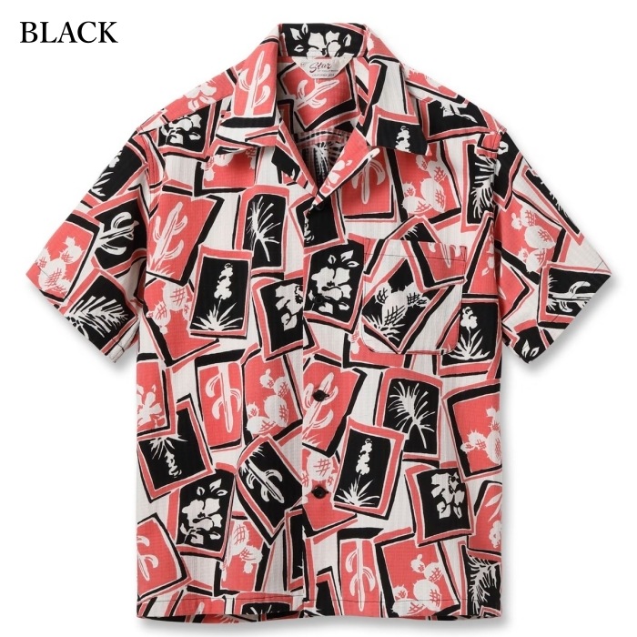 STAR OF HOLLYWOOD ���������֥ϥꥦ�åɡ�SH39718�ۡ�DOBBY COTTON OPEN SHIRT ��CACTUS�ɡۥ��åȥ󥪡��ץ󥫥顼����� �������� ���� Ⱦµ
