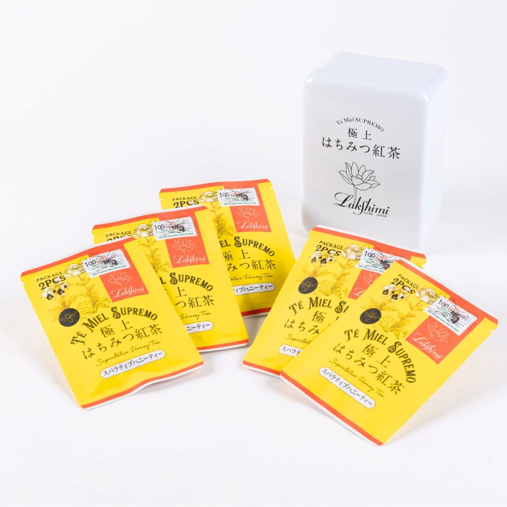 極上はちみつ紅茶 10袋（白缶・水引付） Lakshimi Te' Miel SUPREMO