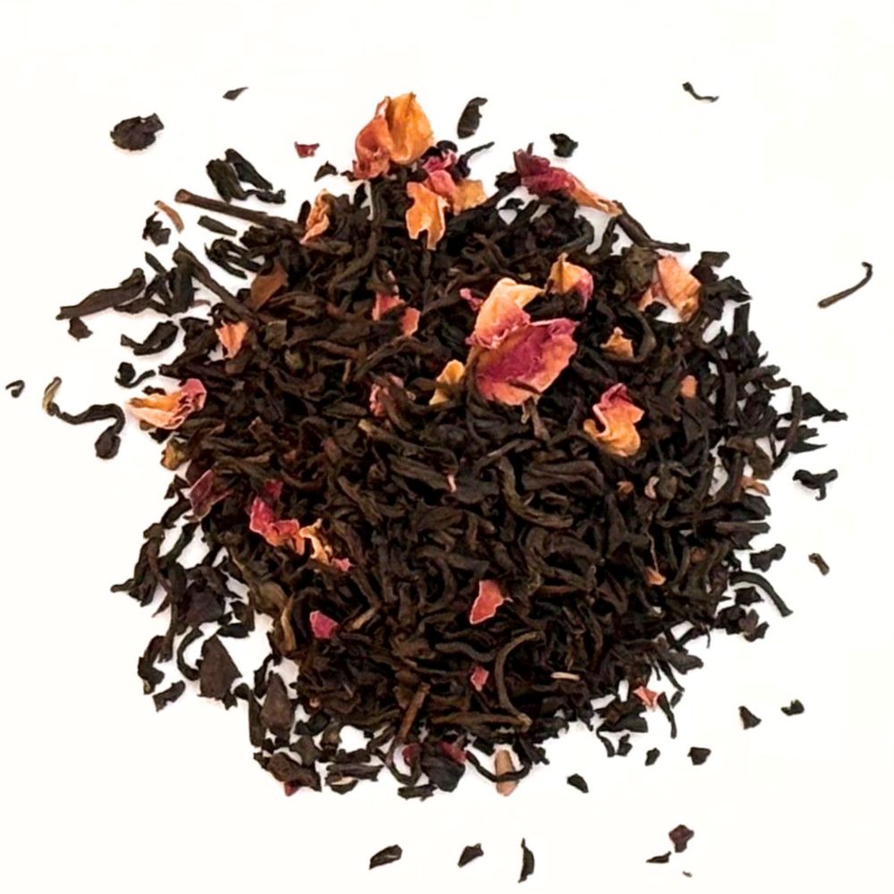 ロンネフェルト ローゼンテーミットブルーテン リーフ 100g Ronnefeldt Rosentee mit Bluten