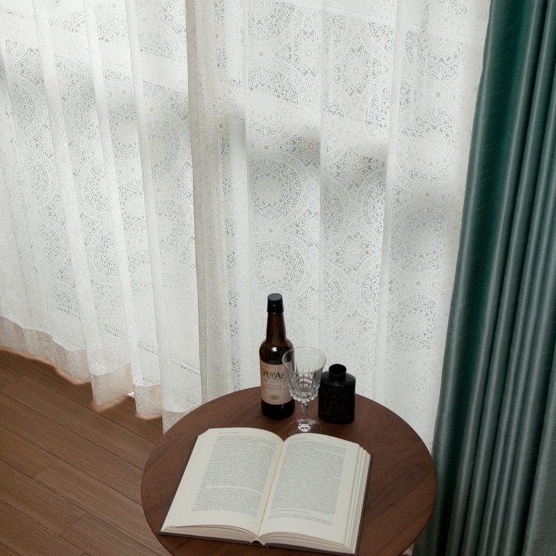 すずらん様専用 幾何学模様とグレー色のカフェカーテン 青山フラワー