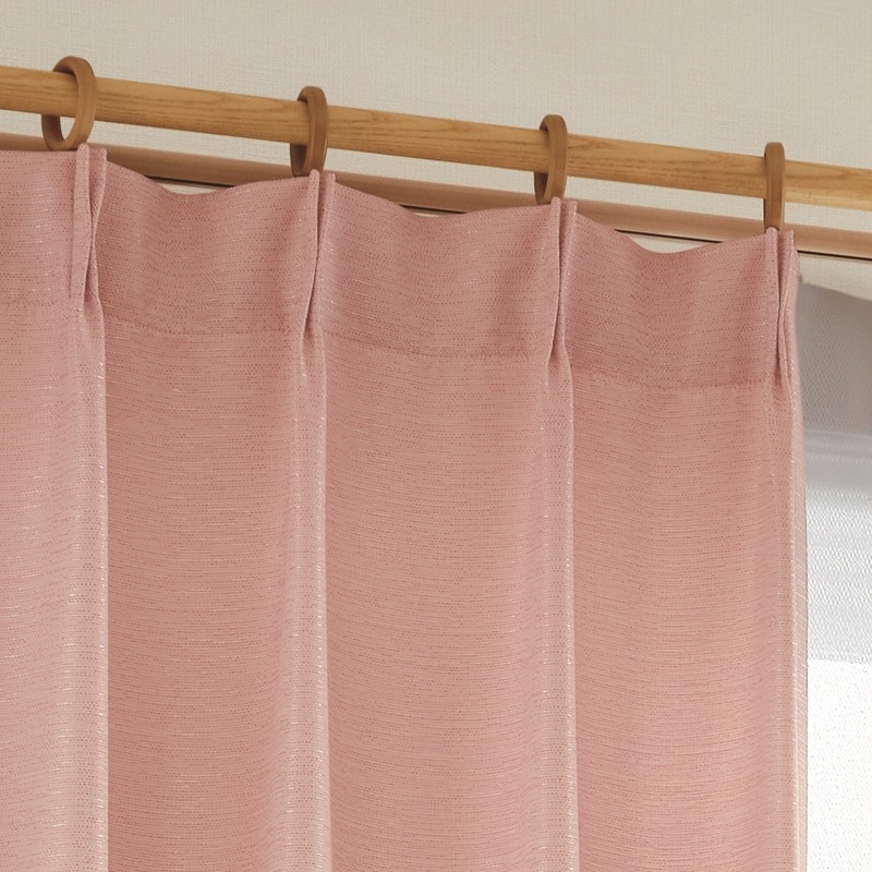 防炎＞優しいカラーの日光をお部屋にとりこむ非遮光カーテン【SI