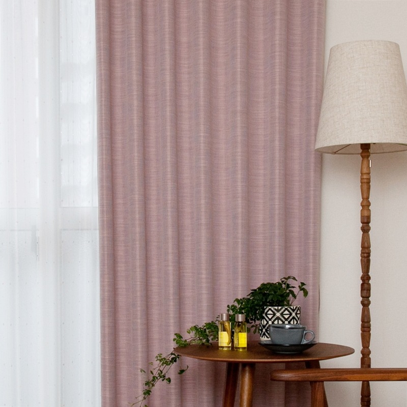 防炎＞☆2枚1セット☆早めに届く・細かいストライプ柄の遮光2級