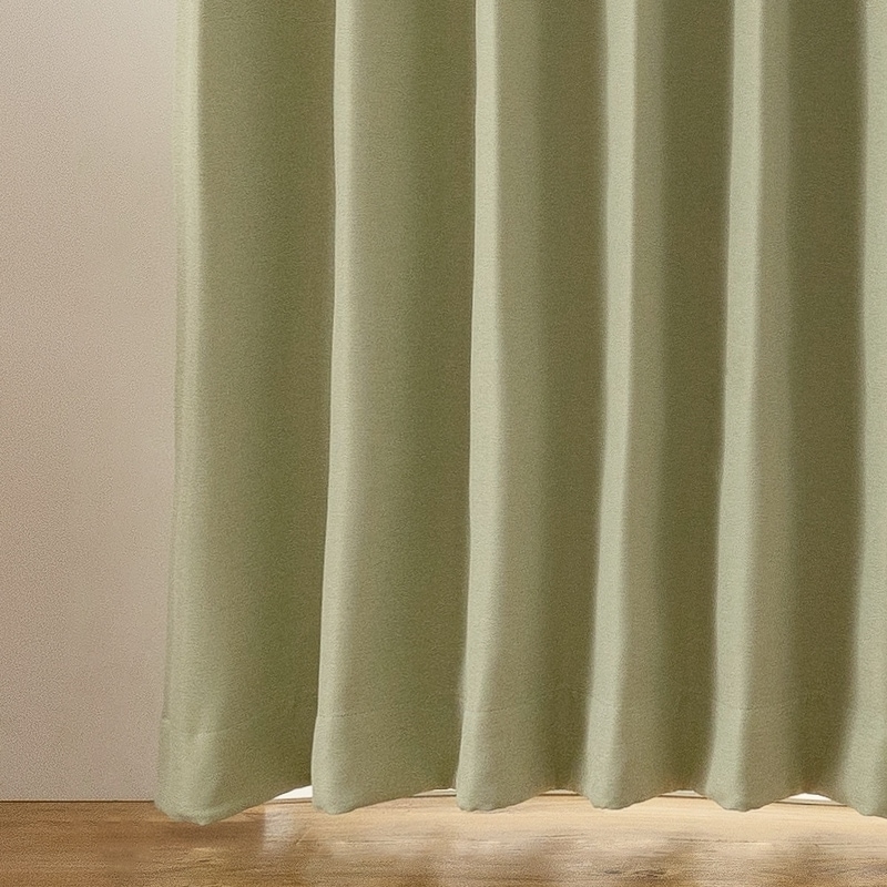 ★【美品】絶妙カラーの裏地付きカーテン ACTUS/グリーン ②★ ☆【美品】絶妙カラーの裏地付きカーテン ACTUS/グリーン ②☆ 防炎