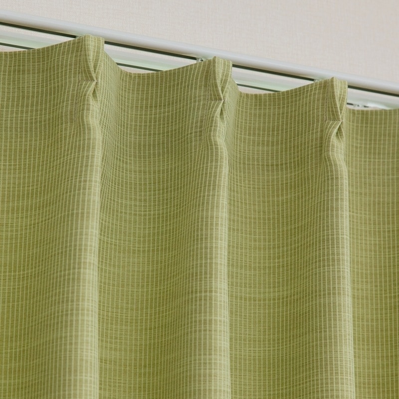 エレガントな緑色ストライプドレープカーテン マルチストライプ ドレープカーテン – WARDROBE sangetsu