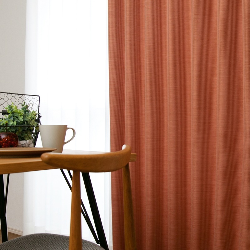 ドレープカーテン　赤　白　茶　ストライプ ローズ]ストライプ ドレープカーテン 2級遮光 洗濯可 | 【公式】LOWYA