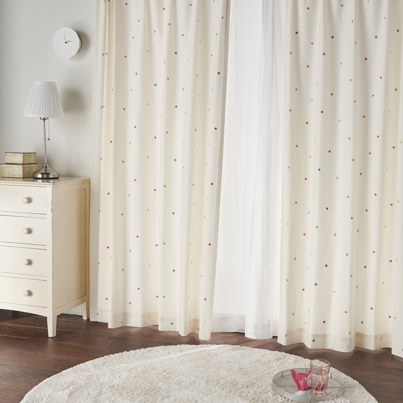 【新品・未使用品】シンプル北欧調デザインの裏地付きぽこぽこ刺繍の遮光カーテン 楽天市場】【1cm刻みのオーダー】遮光カーテン 北欧 刺繍 花柄