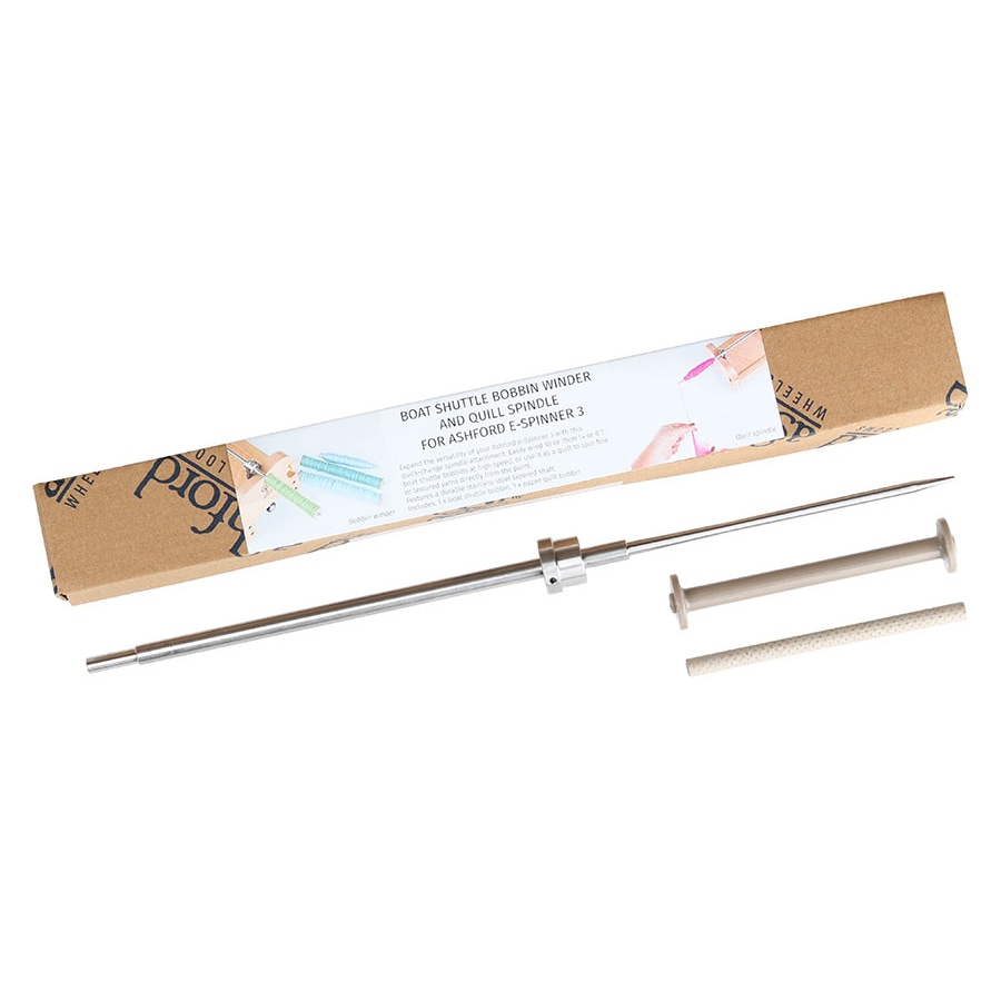 アシュフォード・電動スピナー３用　　ボビン巻き/クイルスピンドルアタッチメント【紡ぎ   織り 羊毛 ボビン巻き 糸巻き 電動スピナー】