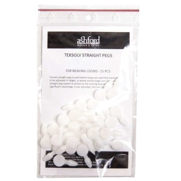 アシュフォード ストレートペッグ 25個入り 【メール便可】<卓上 手織り機 ashford>