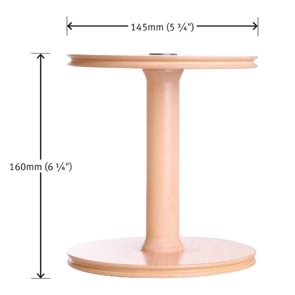 アシュフォード キウイ紡毛機スーパーフライヤー用ボビン 白木 <紡ぎ車 紡ぎ ashford>