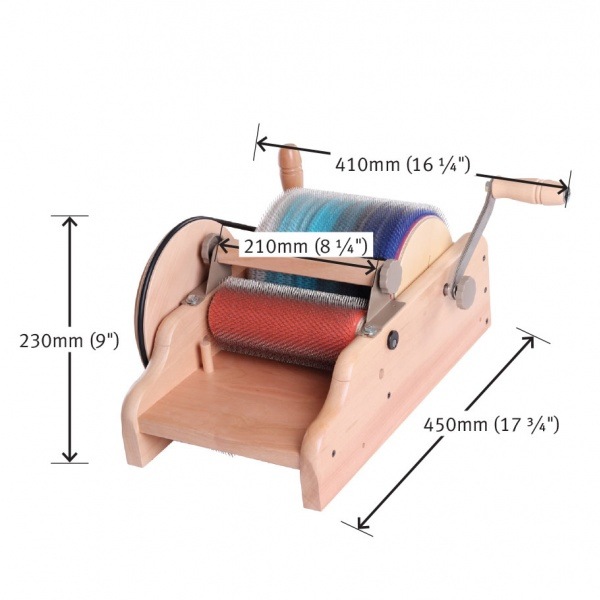 アシュフォード ドラムカーダー ラッカー塗装 ＜紡ぎ車 紡ぎ カード カーディング ashford＞