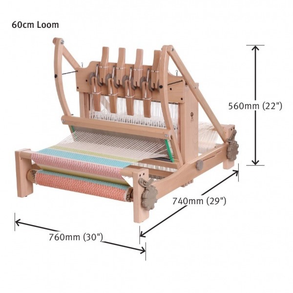 アシュフォード テーブルルーム 60cm 8枚そうこう ラッカー塗装 組立キット ＜卓上 手織り機 ashford＞