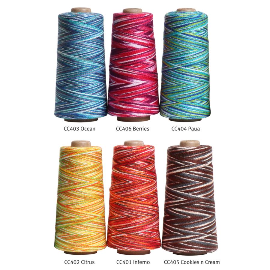 アシュフォード キャタピラー　コットン100％糸　200gコーン巻き ＜手織り 紡ぎ 染め 糸 綿＞