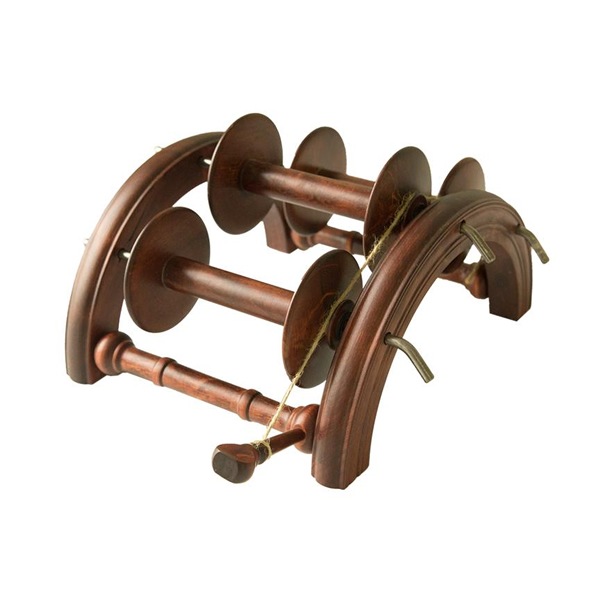 クロムスキー アーチ型ボビン立て ウォルナット塗装<紡ぎ車 紡ぎ kromski>