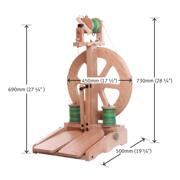 アシュフォード キウイ3紡毛機 KIWI 3 ラッカー塗装 組立キット <紡ぎ 紡ぎ車 ashford>
