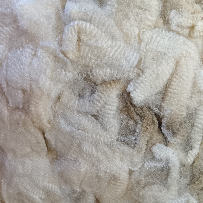 コリデール　ホワイト　グリージーウール　1Kg単位  ＜紡毛 紡ぎ 染め 羊毛 フェルト＞