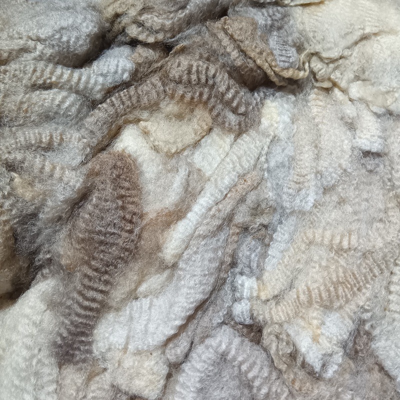 コリデール　ベージュ２　グリージーウール　1Kg単位  ＜紡毛 紡ぎ 染め 羊毛 フェルト＞