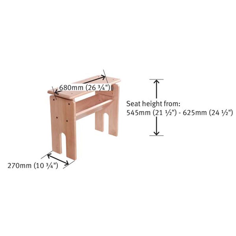 アシュフォード ホビーベンチ ラッカー塗装 ＜いす 手織り  紡ぎ ashford＞