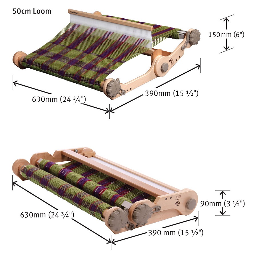 アシュフォード ニッターズルーム50cm 専用バッグ付き ラッカー塗装 組立済み完成品 ＜卓上 手織り機 ashford＞