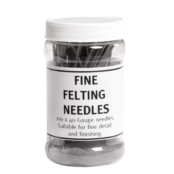 アシュフォード フェルティングニードル細手　100本入り ＜羊毛フェルト ニードルフェルト 針 ashford＞