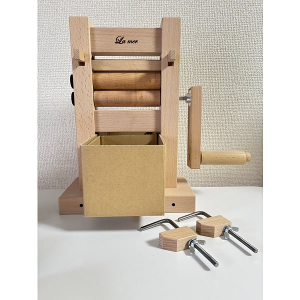 ラ・メール綿繰り機（コットン種取り機）手動＜紡ぎ　綿　ラ・メール＞