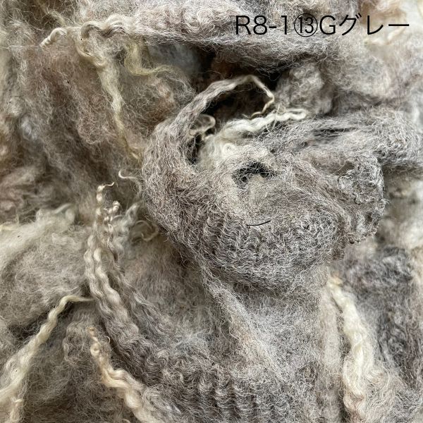 シェットランド グレー グリージーウール 1.50Kg <紡毛 紡ぎ 染め 羊毛 フェルト>