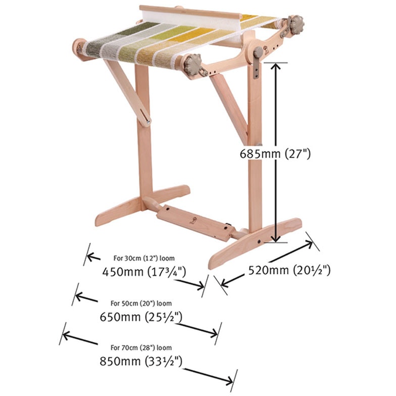 アシュフォード ニッターズルーム用スタンド（全サイズ兼用） 白木 ＜卓上 手織り機 ashford＞