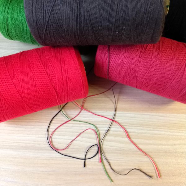 アシュフォード　コットリン　22/2　コットン/リネン糸　250gコーン巻き ＜手織り 糸 綿 ＞