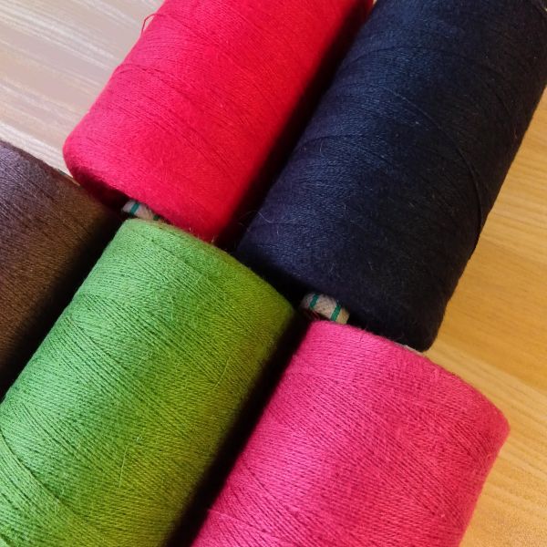 アシュフォード　コットリン　22/2　コットン/リネン糸　250gコーン巻き ＜手織り 糸 綿 ＞