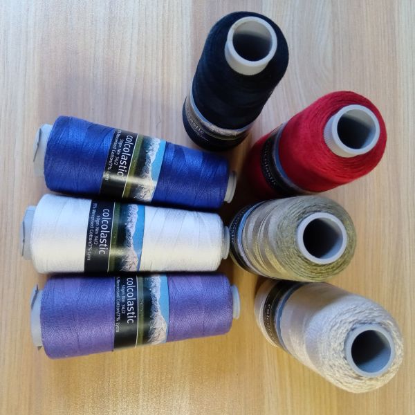 アシュフォード　コルコラスティック　34/2　コットン変わり糸　50gコーン巻き ＜手織り 糸 綿 ＞