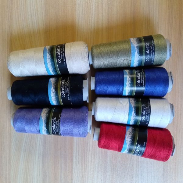 アシュフォード　コルコラスティック　34/2　コットン変わり糸　50gコーン巻き ＜手織り 糸 綿 ＞