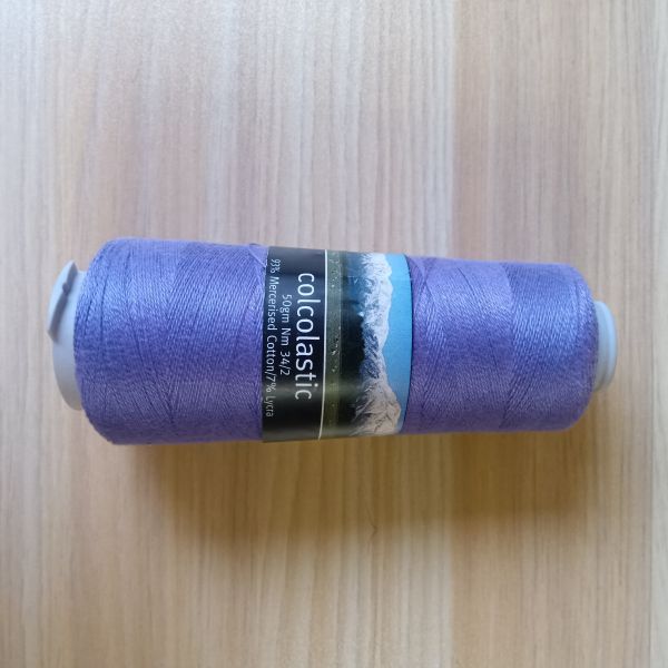 アシュフォード　コルコラスティック　34/2　コットン変わり糸　50gコーン巻き ＜手織り 糸 綿 ＞