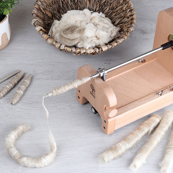 アシュフォード・電動スピナー３用　　ボビン巻き/クイルスピンドルアタッチメント【紡ぎ   織り 羊毛 ボビン巻き 糸巻き 電動スピナー】