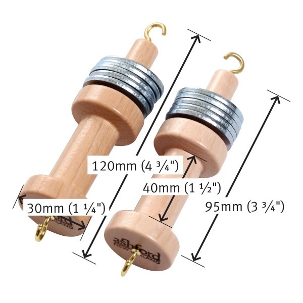 アシュフォード 経糸おもり 2個入り(ラッカー仕上げ) <卓上 手織り機 ashford>