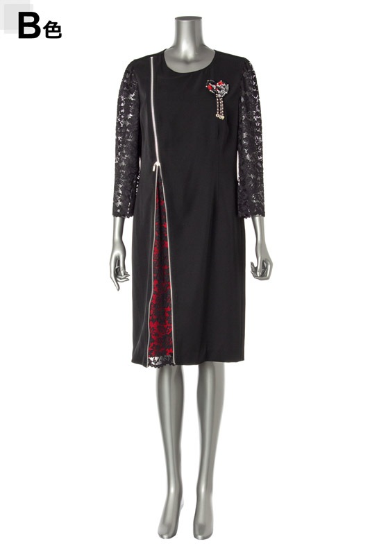 アウトレット商品 ジッパーワンピース アウトレット ワンピース 伊太利屋 Lamodagoji