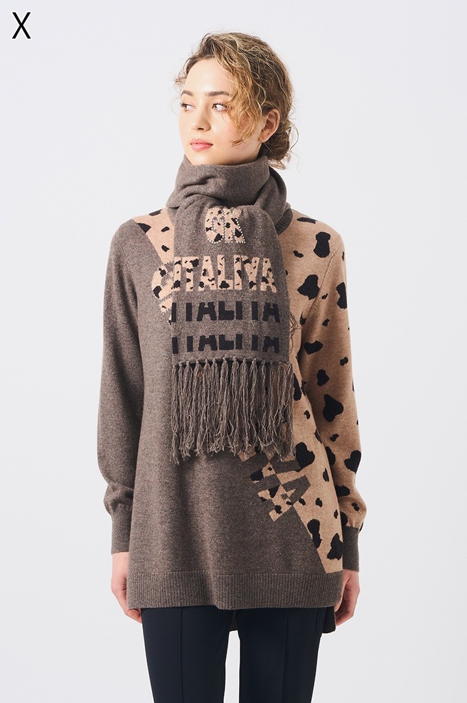 ⚛️♥美品♥⚛️ 伊太利屋　LA MODA GOJI 異素材コンビプリーツダウン9号 ⚛️♥美品♥⚛️ 伊太利屋LA MODA GOJI 異素材コンビプリーツ
