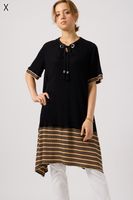 No.625794　カシミヤとシルクの入ったとろける肌触りのワンピース風Tシャツ|Ｔシャツ|セール