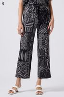 No.628835　伊太利屋特製のオリジナルプリントが目を引く ウエストゴムの楽ちんパンツ