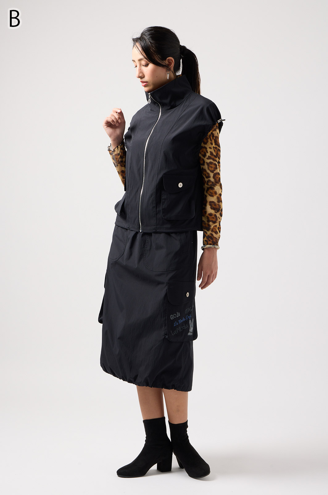 美品　伊太利屋　La Moda GOJI　コート　ｗ0325-0731-⑤-① ITALIA LA MODA GOJI 伊太利屋コート