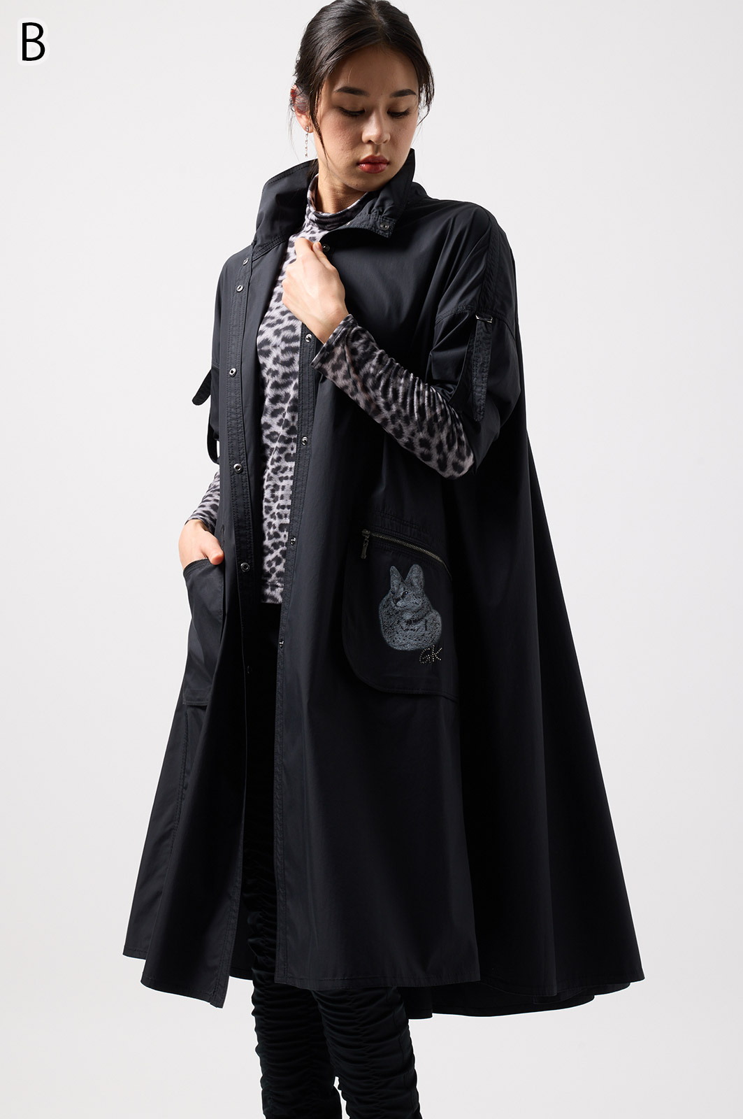 美品　伊太利屋　La Moda GOJI　コート　ｗ0325-0731-⑤-① 伊太利屋 イタリヤ GK / La moda goji ラ モーダ ゴジ