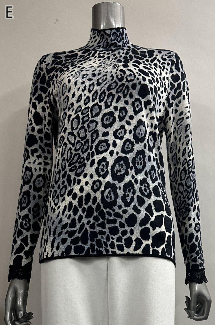 ★伊太利屋★M★白地に黒灰色豹柄スカートスーツ★上着中綿有★品良くかっこよく素敵 新作 サイズで選ぶ | 伊太利屋 LaModaGOJI