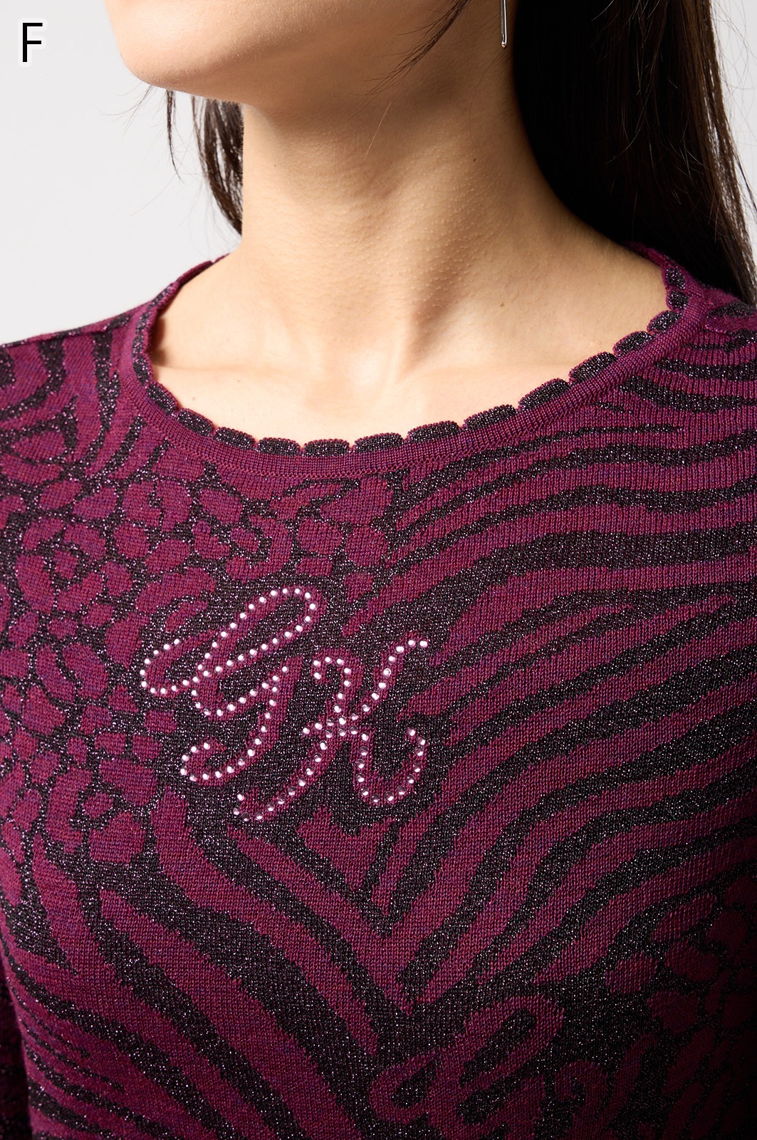 ★ LE SEPT 伊太利屋　イタリヤ　ゼブラ柄　ウール　ニット　コート ☆ LE SEPT 伊太利屋 イタリヤ ゼブラ柄 ウール ニット コート